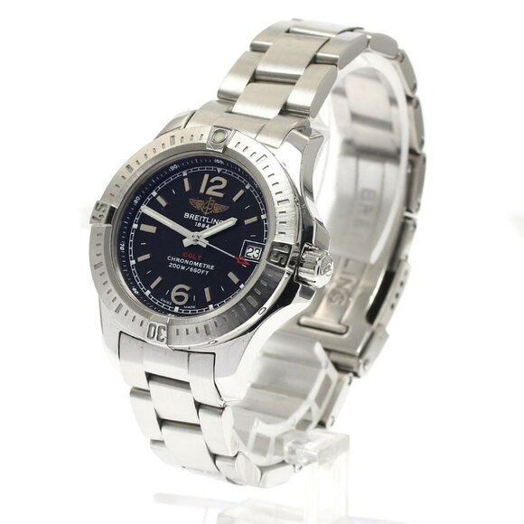 BREITLING Colt Lady A77388 Date Black Dial Quartz Ladies Watch - Picture 1 of 10